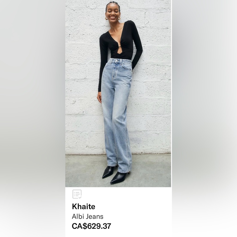 Khaite Albi jeans in Bryce